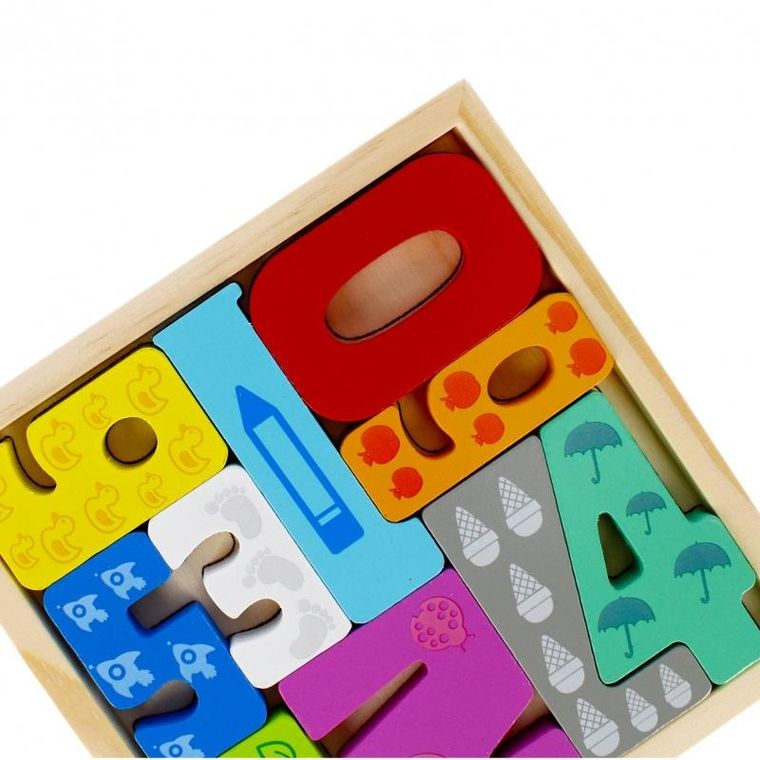 Mega Creative, Cyferki, układanka drewniana, 10 elementów