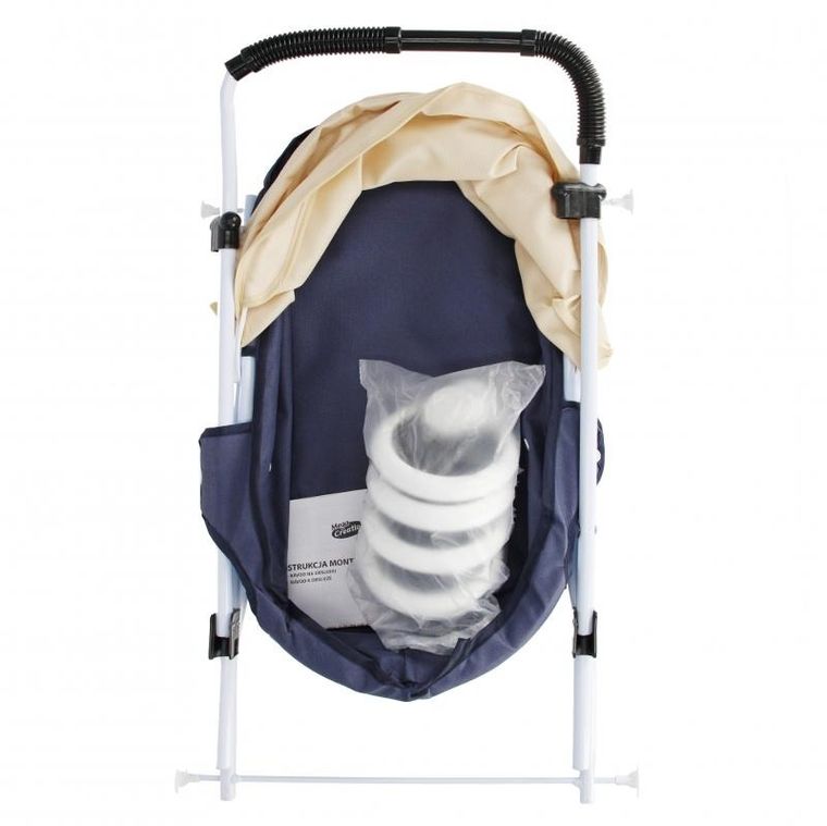 Mega Creative, głęboki wózek dla lalek, granatowy