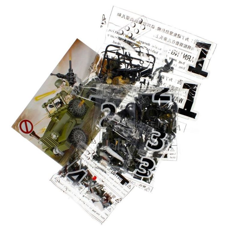 Mega Creative, klocki konstrukcyjne, wojsko, 251 elementów