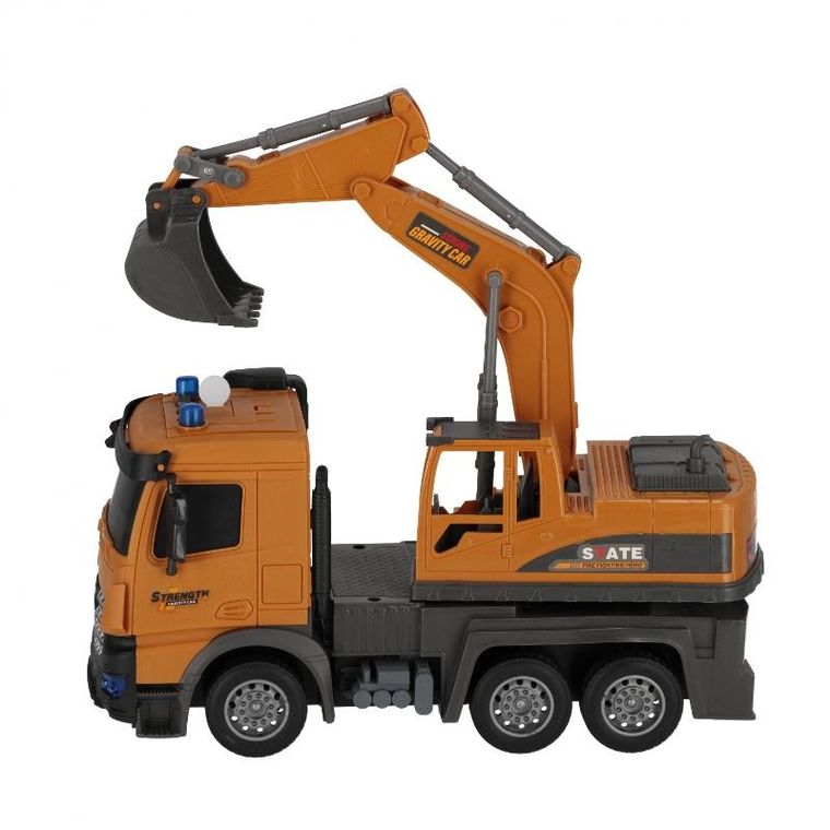 Mega Creative, koparka, interaktywny pojazd budowlany