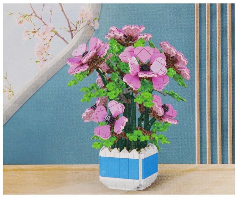 Mega Creative, Kwiaty, klocki konstrukcyjne, 1112 elementów