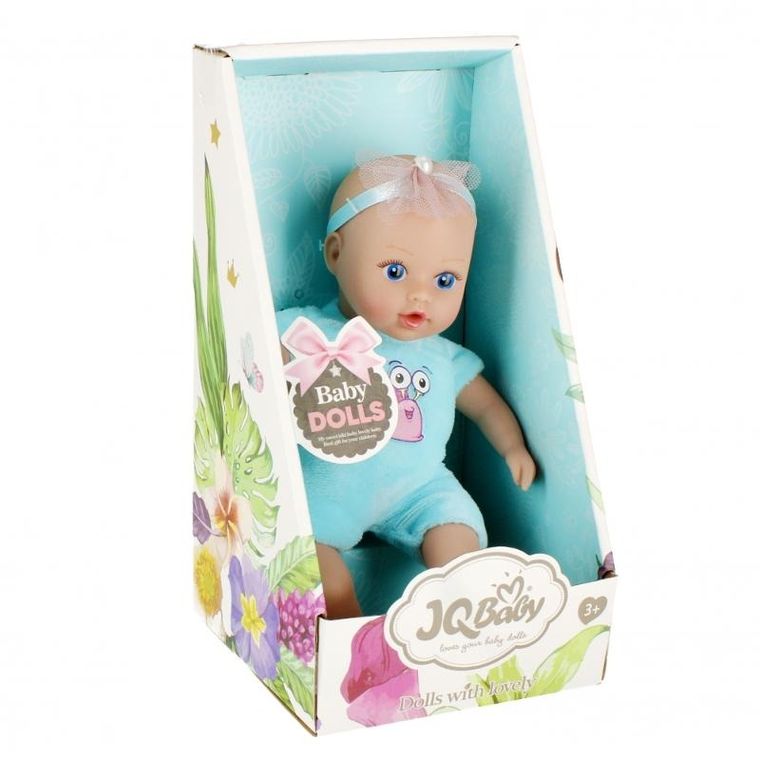 Mega Creative, lalka bobas, miękka, niebieska, 23 cm