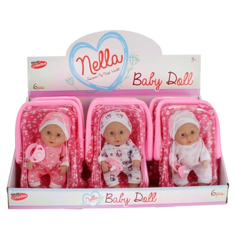 Mega Creative, lalka bobas w nosidełku, 20 cm