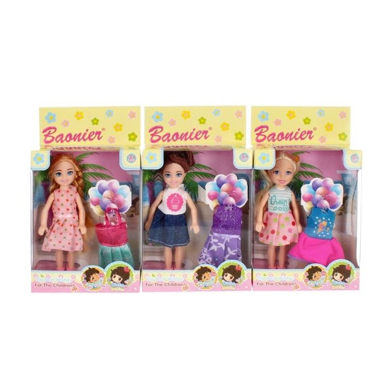 Mega Creative, lalka w ubranku, z akcesoriami, 15 cm