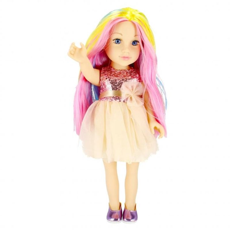 Mega Creative, lalka z kolorowymi włosami, 45 cm