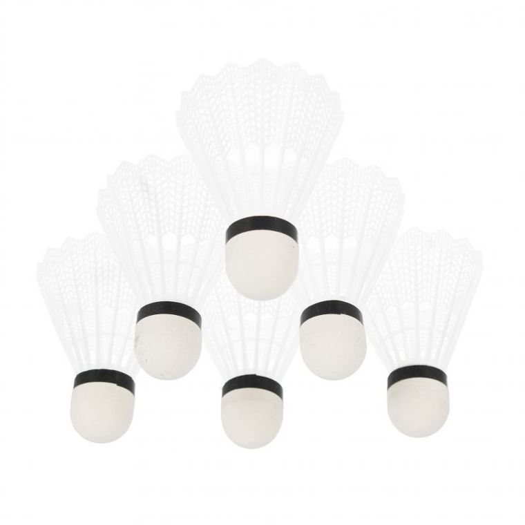 Mega Creative, lotki do badmintona, białe, 6 sztuk