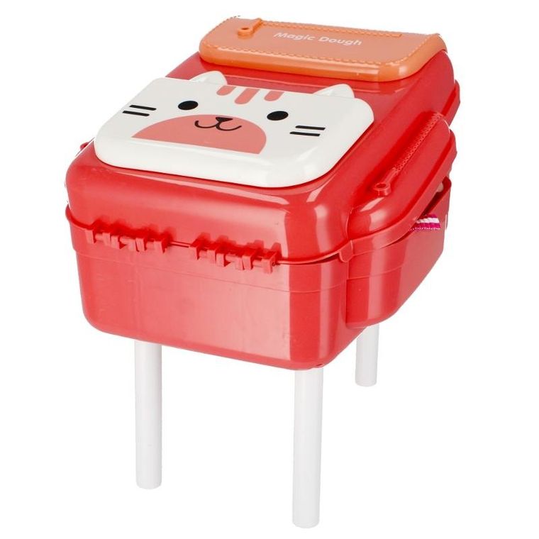 Mega Creative, Owoce i warzywa, masa plastyczna z akcesoriami w walizce