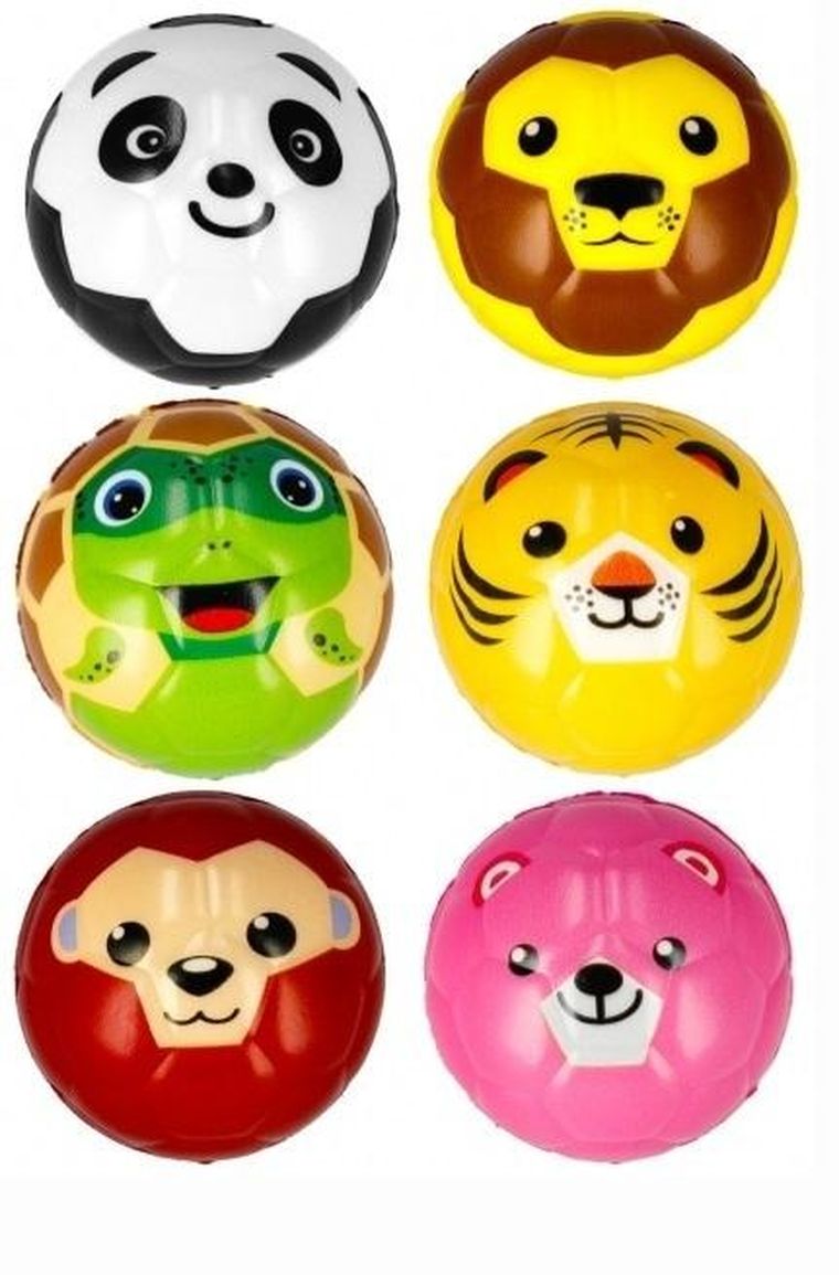 Mega Creative, piłka antystresowa, zwierzątka, 6 cm