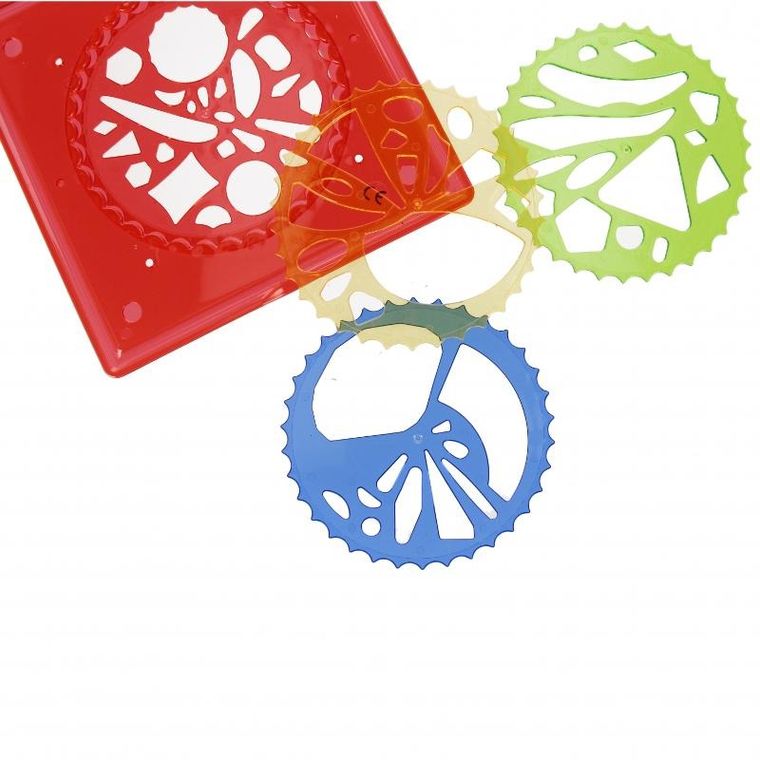 Mega Creative, szablon kreślarski, spirograf, 1 szt.