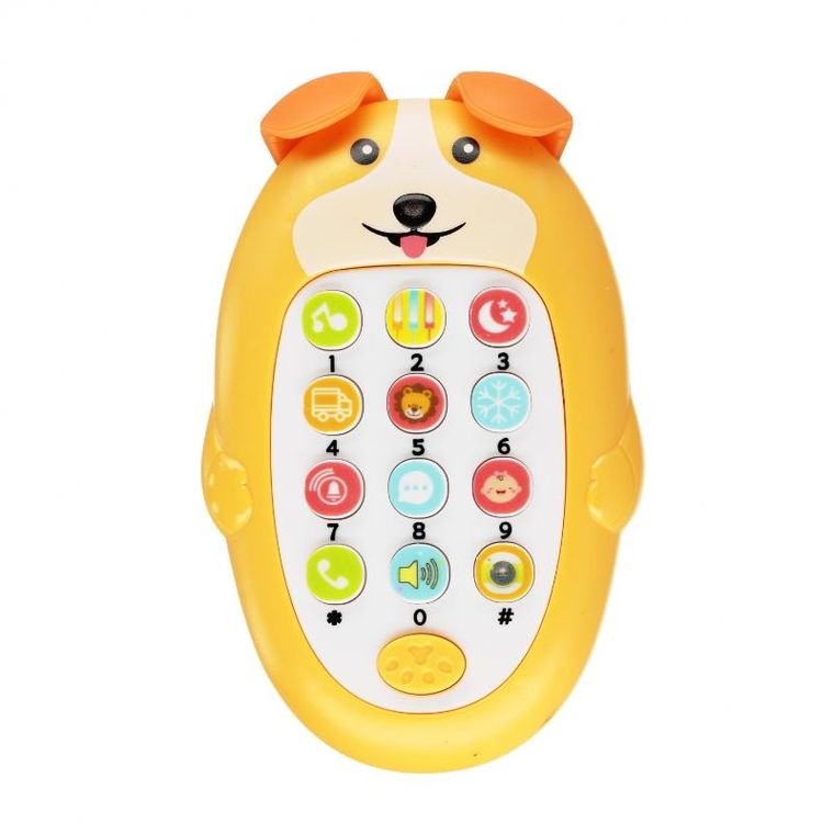 Mega Creative, telefon interaktywny, piesek, 14 cm