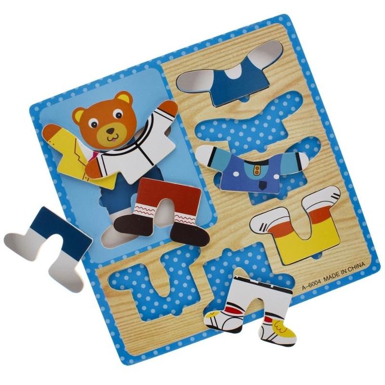 Mega Creative, Ubieranka, układanka drewniana, 8 elementów