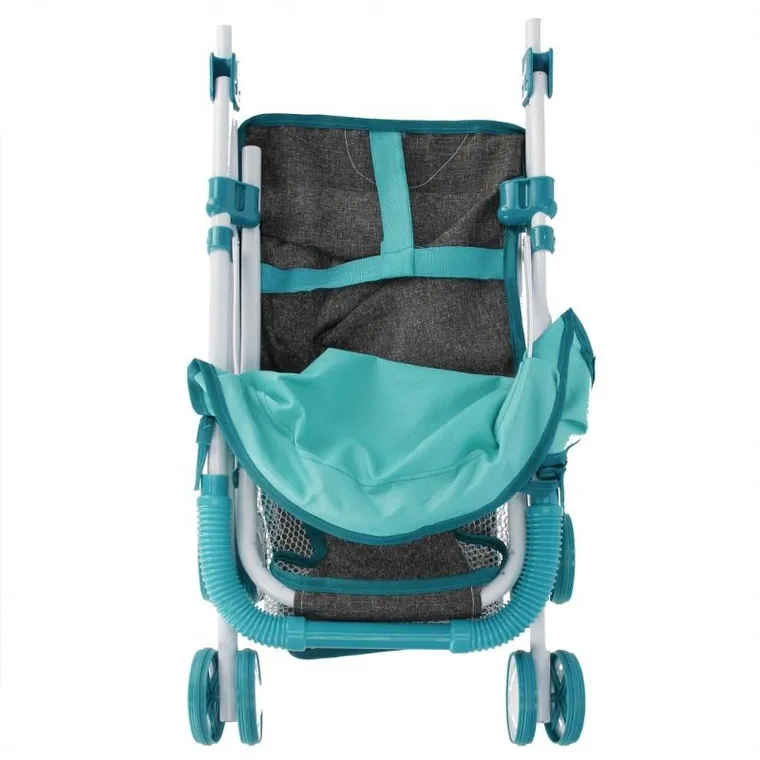 Mega Creative, wózek spacerowy dla lalek, metalowy, szary