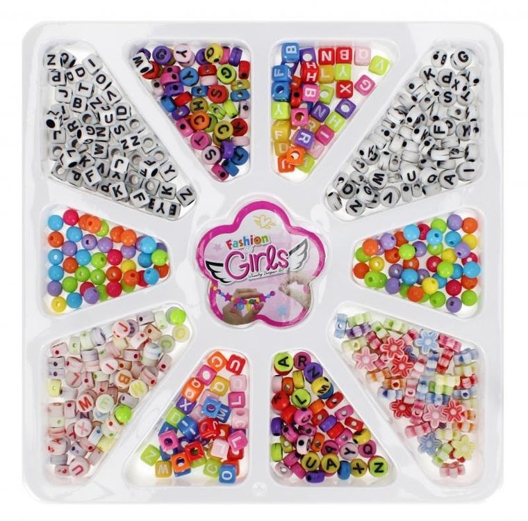 Mega Creative, zestaw koralików do nawlekania