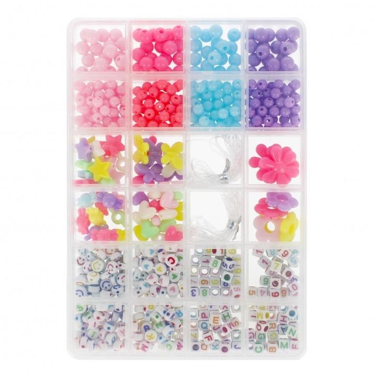 Mega Creative, zestaw koralików do nawlekania
