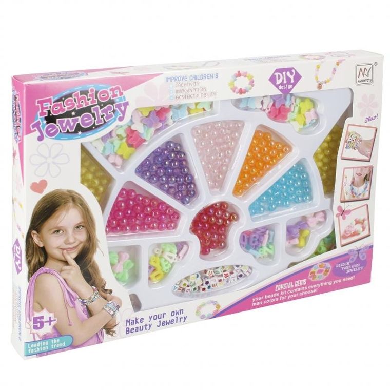 Mega Creative, zestaw koralików do nawlekania