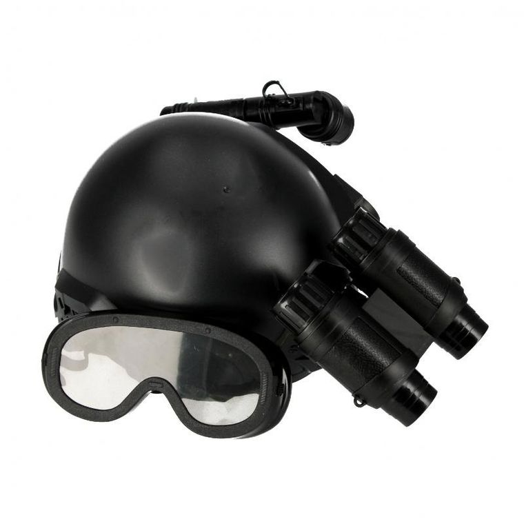 Mega Creative, zestaw policyjny z kaskiem z lornetką, latarka i goglami