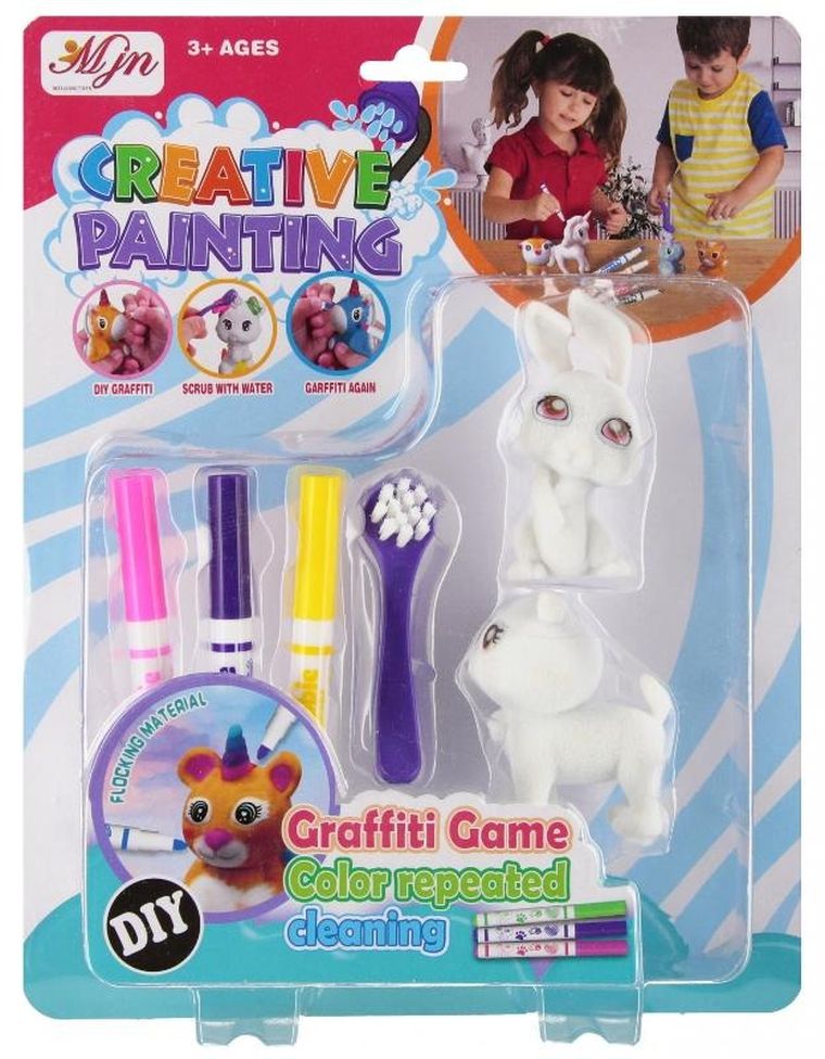 Mega Creative, zwierzątka do malowania, zestaw artystyczny