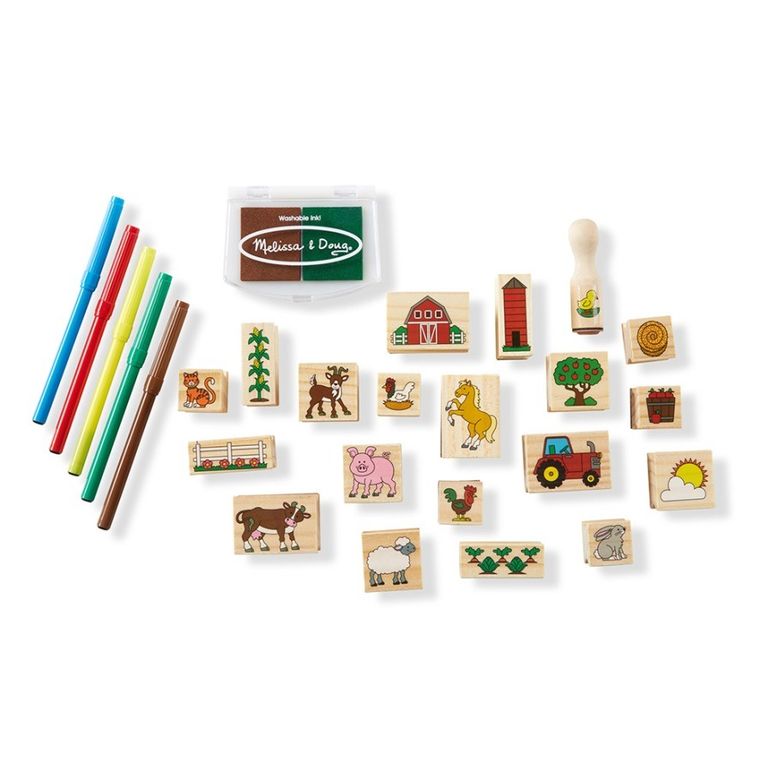 Melissa & Doug, Farma, pieczątki