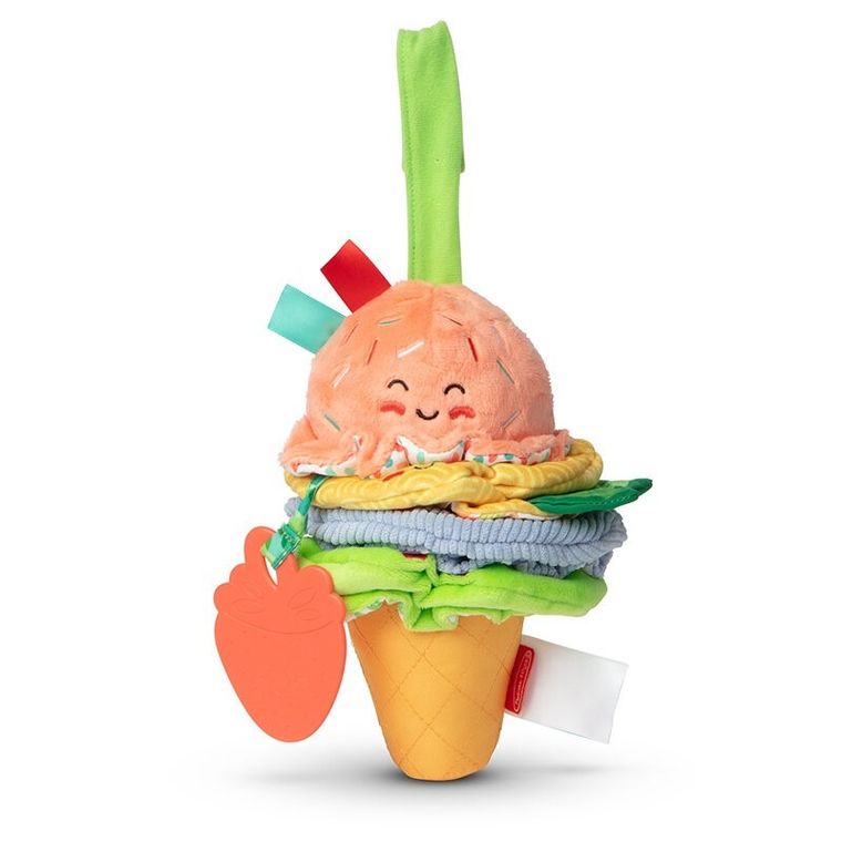 Melissa & Doug, lód, pluszowa zawieszka sensoryczna
