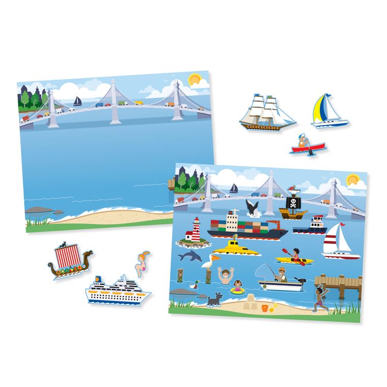 Melissa & Doug, Pojazdy, naklejki