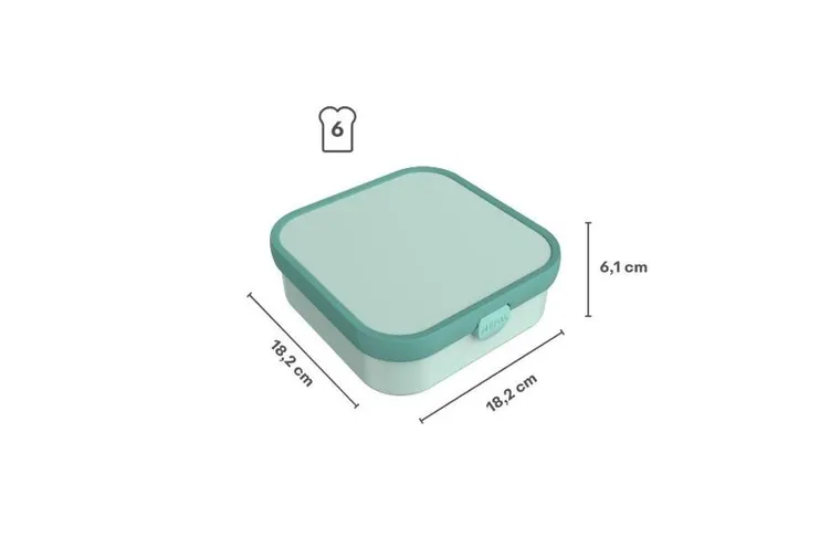 Mepal, Campus, Bento, lunchbox, large, Cool Blue