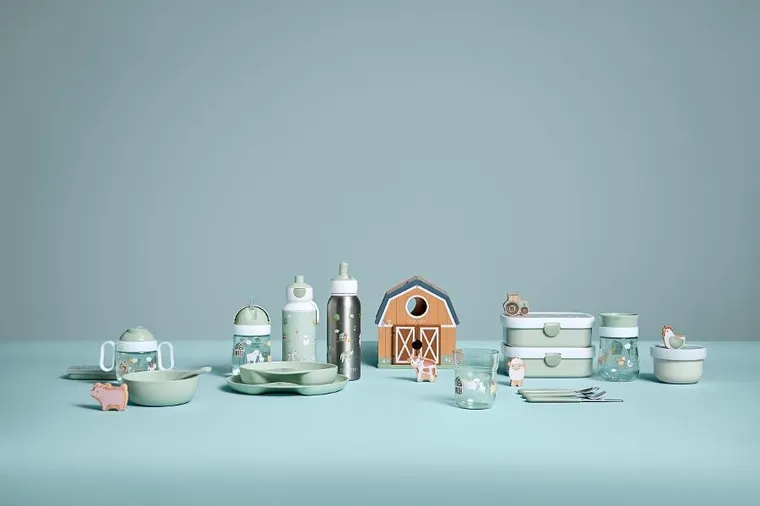 Mepal, Campus, Little Farm, bidon dla dzieci, Pop-up, 400 ml