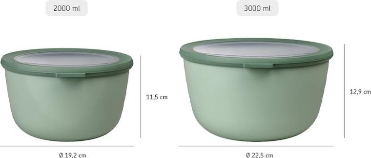 Mepal, Cirqula, zestaw 4 misek, okrągłe, 106233074600