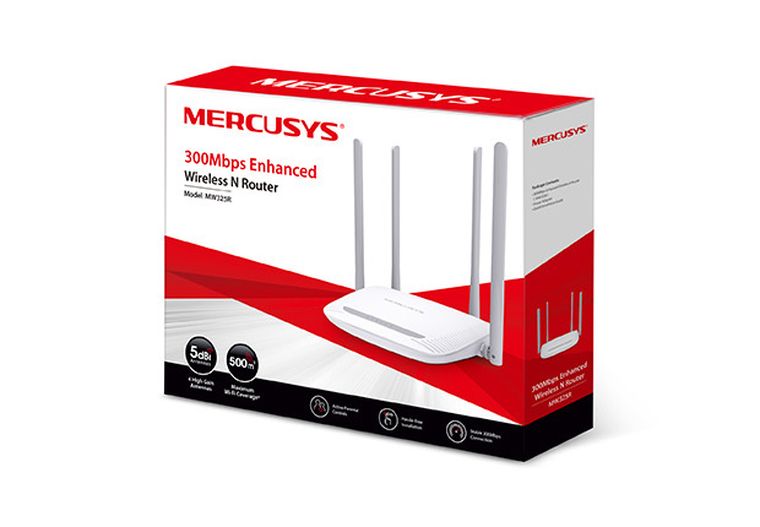Mercusys, MW325R, router WiFi, 2,4GHz, 5xRJ45 100Mb/s