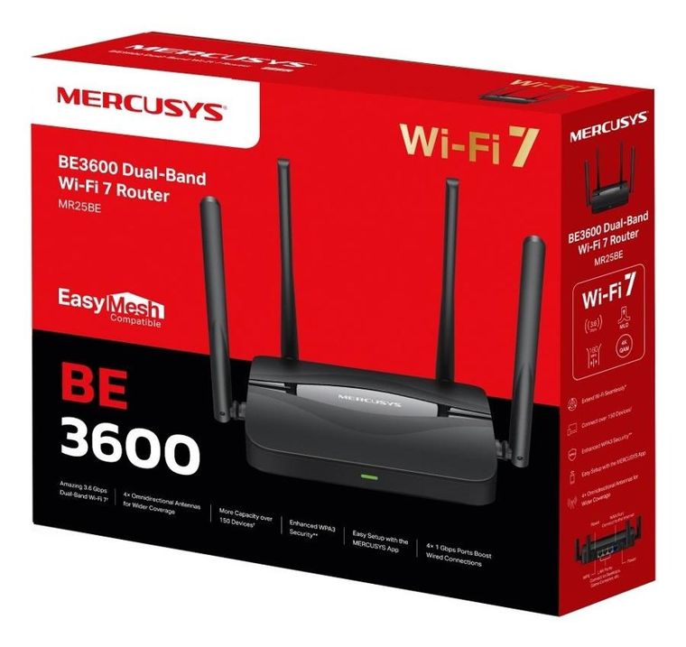 Mercusys, router, MR25BE, Wi-Fi 7