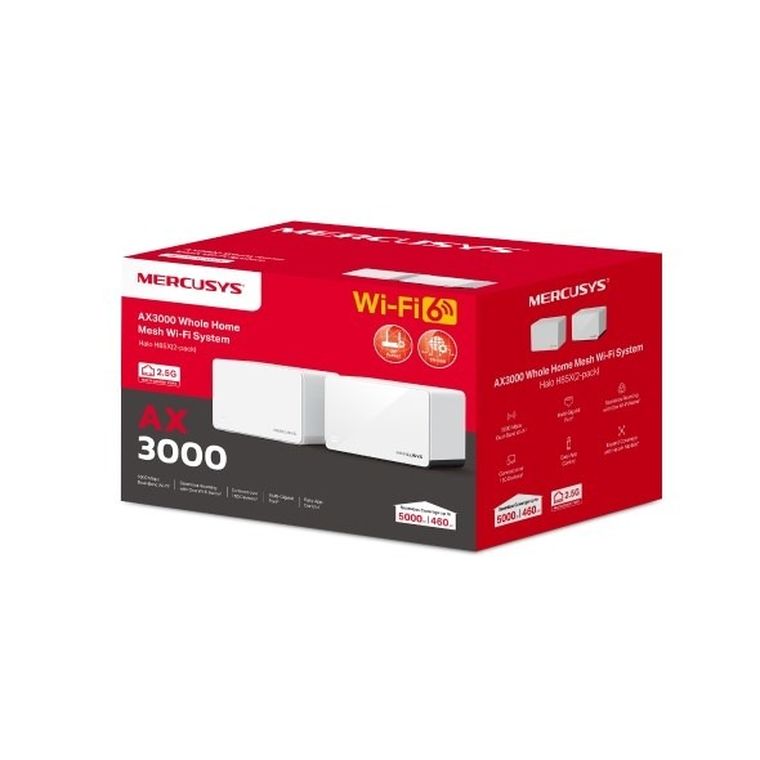 Mercusys, router, system mesh Mercusys, HaloH85X, 2 szt.
