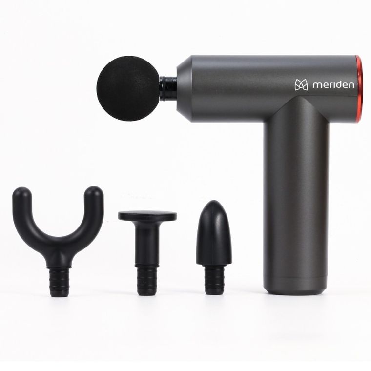 Meriden, pistolet do masażu, 4 końcówki