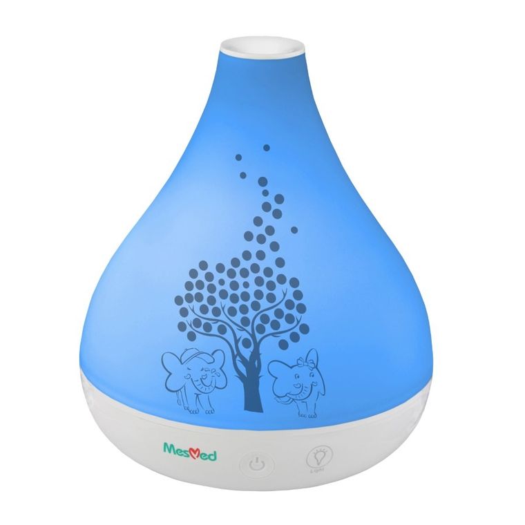 Mesmed, Volcano, ultradźwiękowy nawilżacz powietrza, dyfuzor, lampka, biały