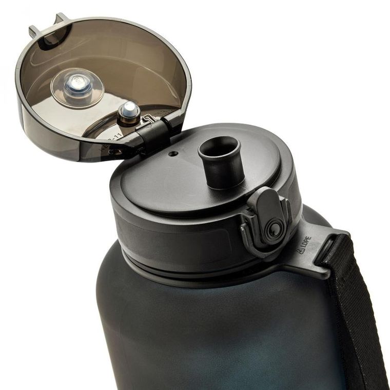 Meteor, bidon sportowy, czarno-niebieski, 1500 ml