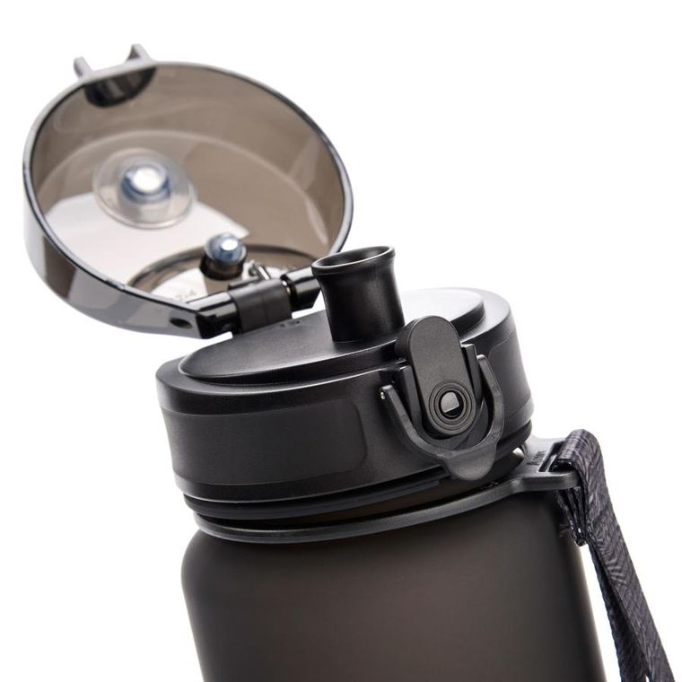 Meteor, bidon sportowy, czarny, 1000 ml