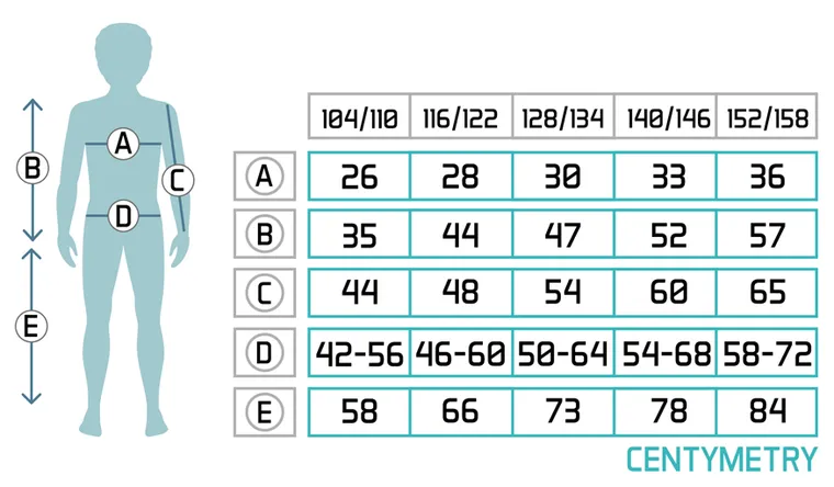 Meteor, bielizna termoaktywna dziecięca, czarny, rozmiar 140-146