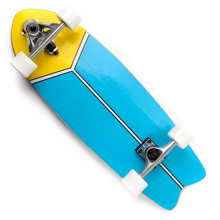 Meteor, Cruiser, deskorolka, niebiesko-żółta