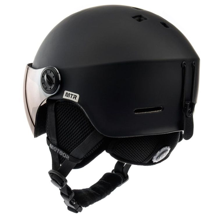 Meteor, Falven, kask narciarski, czarny, rozmiar 55-58 cm