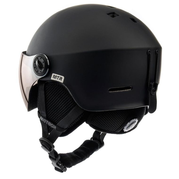 Meteor, Falven, kask narciarski, czarny, rozmiar 58-61 cm
