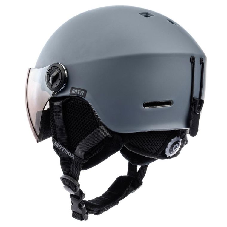 Meteor, Falven, kask narciarski, szary, rozmiar 58-61 cm