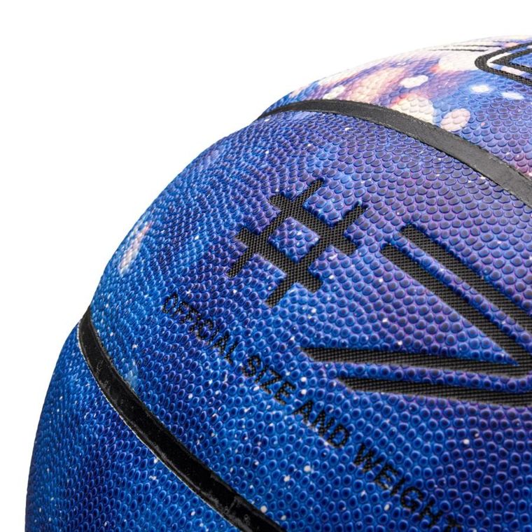 Meteor, Fluo, piłka do koszykówki, niebieski/biały, rozmiar 7