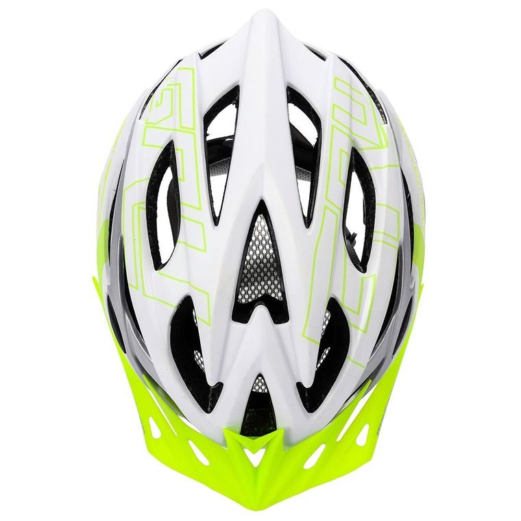 Meteor, Gruver, kask rowerowy, rozmiar M, 55-58 cm, biało-zielony