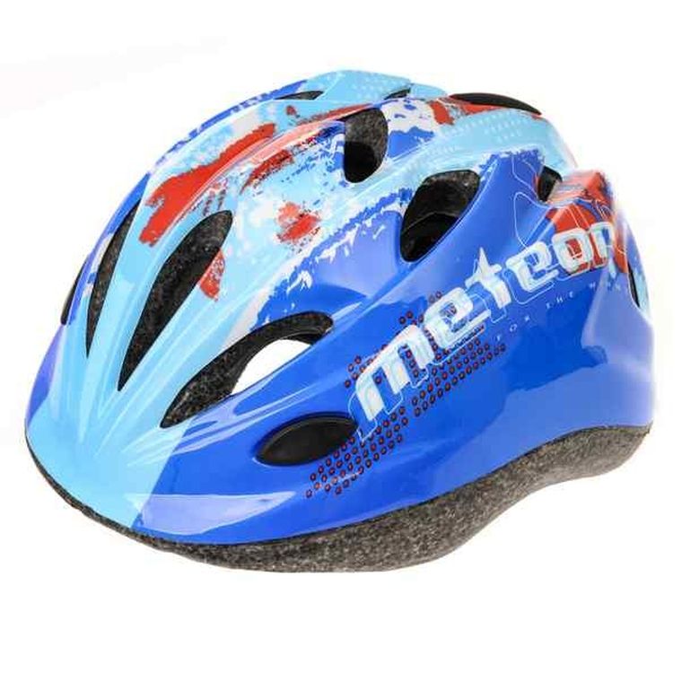 Meteor, HB6-5, kask rowerowy, map blue, rozmiar S, 48-52 cm