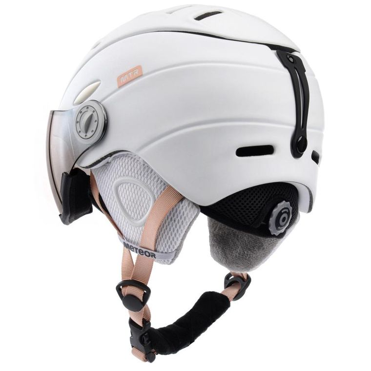 Meteor, Holo, kask narciarski, biały, rozmiar 55-58 cm