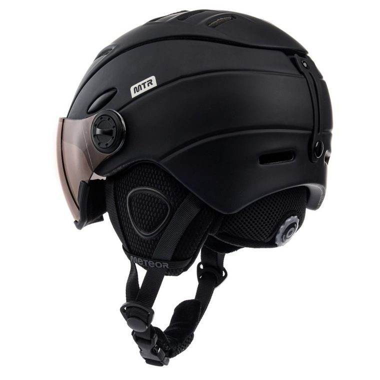 Meteor, Holo, kask narciarski, czarny, rozmiar 58-61 cm