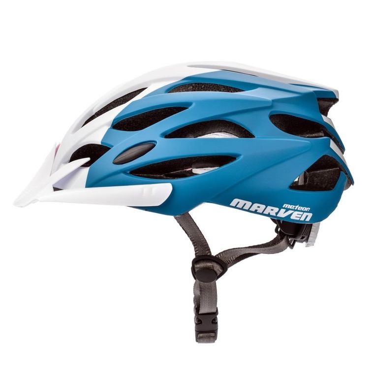 Meteor, kask rowerowy, Marven, L 58-61 cm, różowy/biały/morski