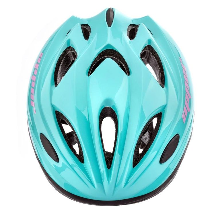 Meteor, kask rowerowy, S 48-52 cm, Apper, miętowy/różowy