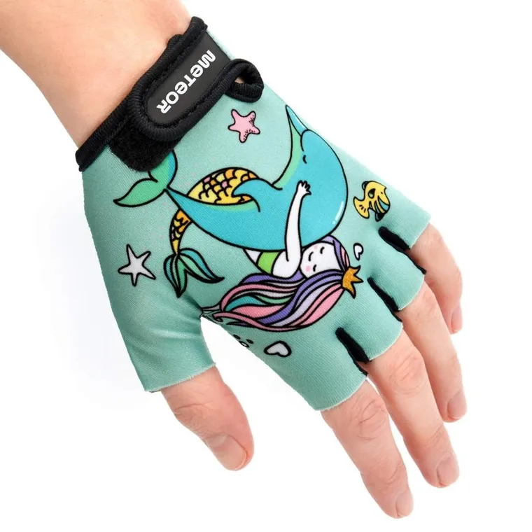 Meteor, Kids, rękawiczki rowerowe, mermaid, rozmiar XS