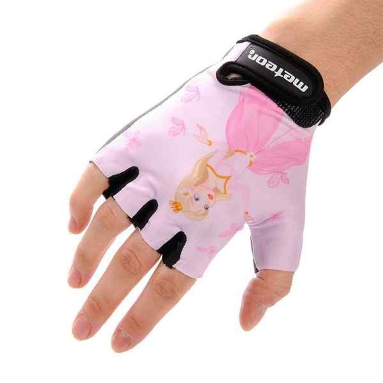 Meteor, Kids, rękawiczki rowerowe, rozmiar S, Princess