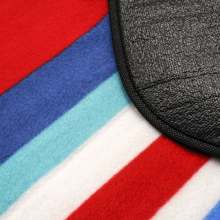 Meteor, koc piknikowy z izolacją, granatowo-czerwono-biały, 120-135 cm