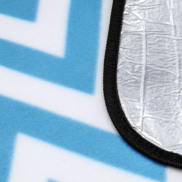 Meteor, koc piknikowy z izolacją, zygzaki, 180-200 cm